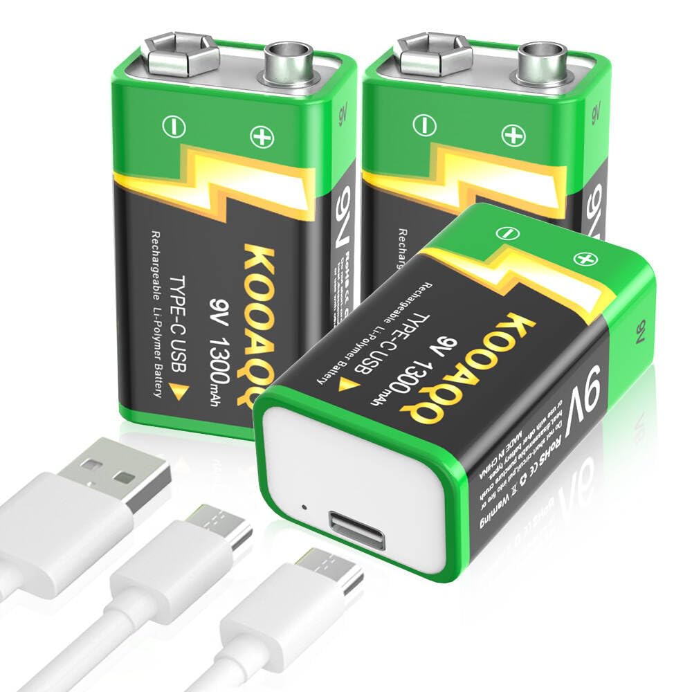 Oplaadbare batterijen 9 volt oplaadbare batterijen 9 volt - multimedia