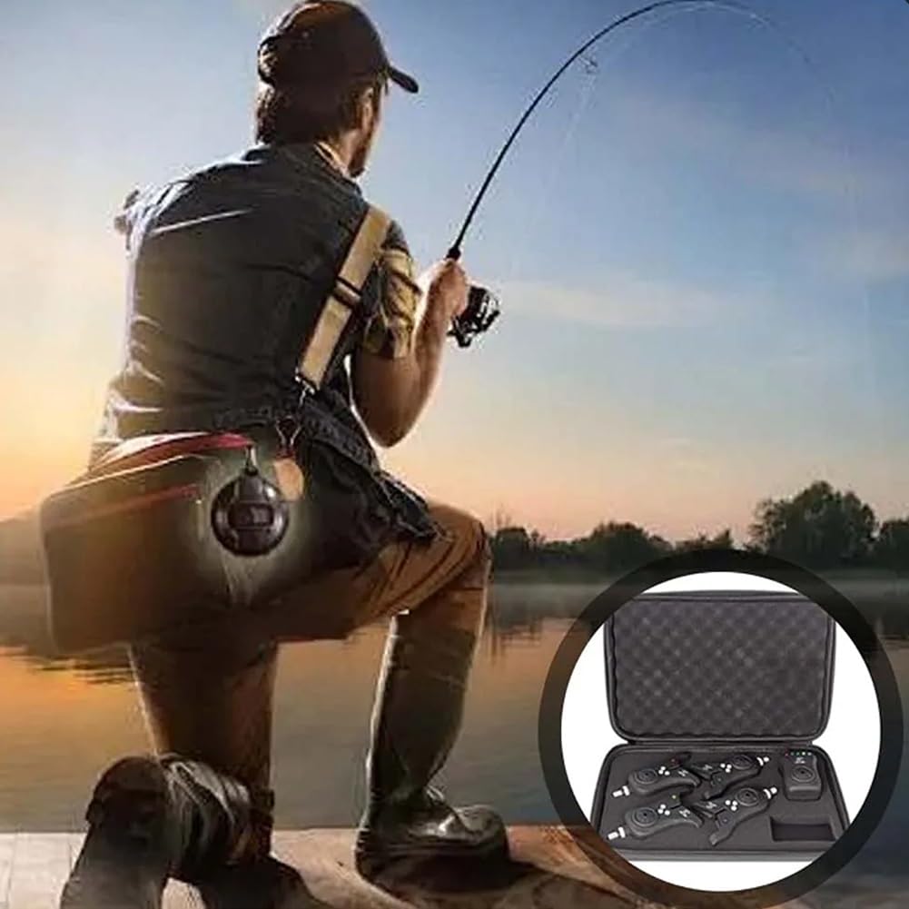 DYK&NX Électroniques de Canne à Pêche avec Indicateur Lumineux LED Alarme
