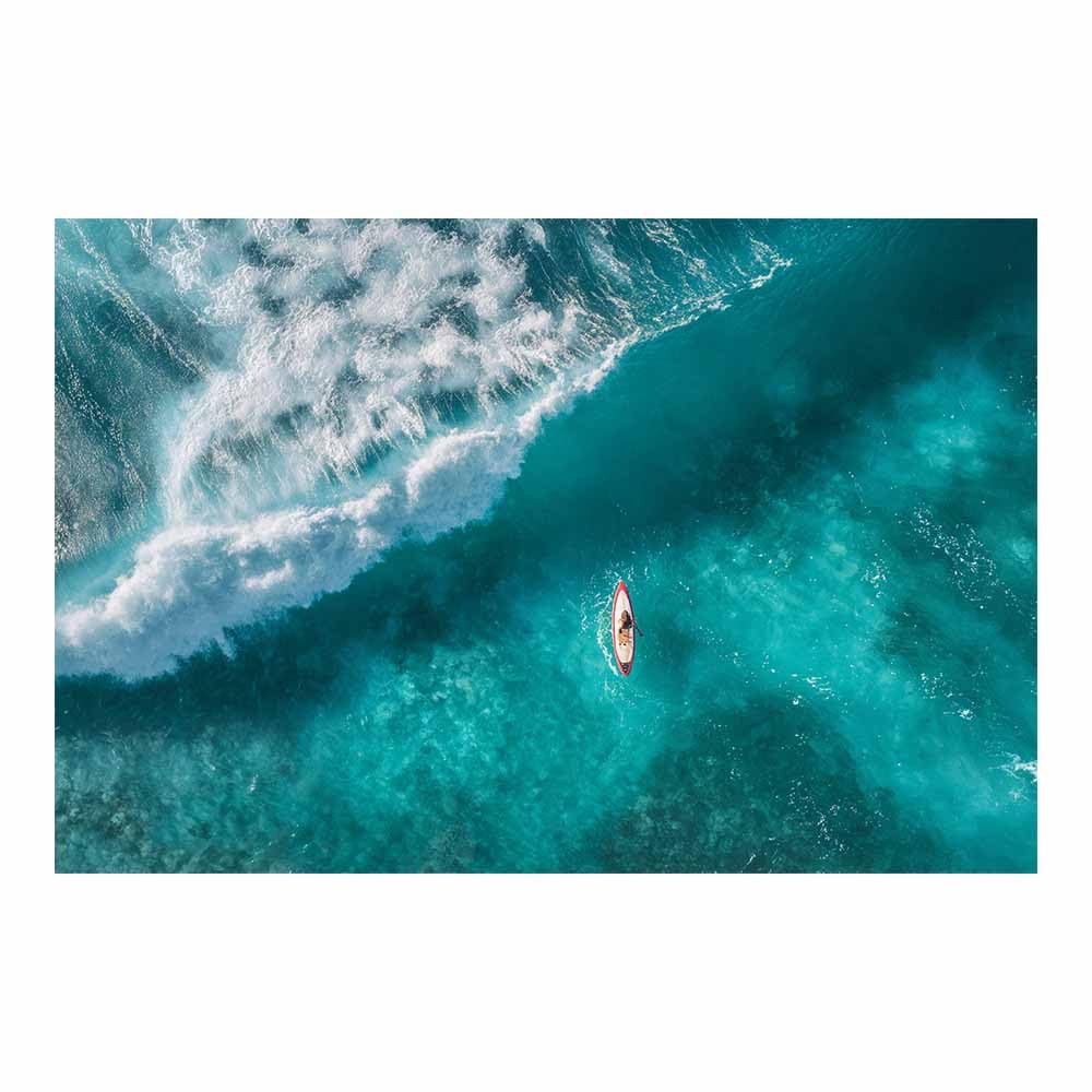 DMZPKZB Natural Landscape Wall Decor Paddle Boards Aerial Viewss Beautiful scenery Painting, Modern Artwork,for Living Room,Bedroom,Office Bathroom,Dining(Multicolor)-60x90cm Unframed
