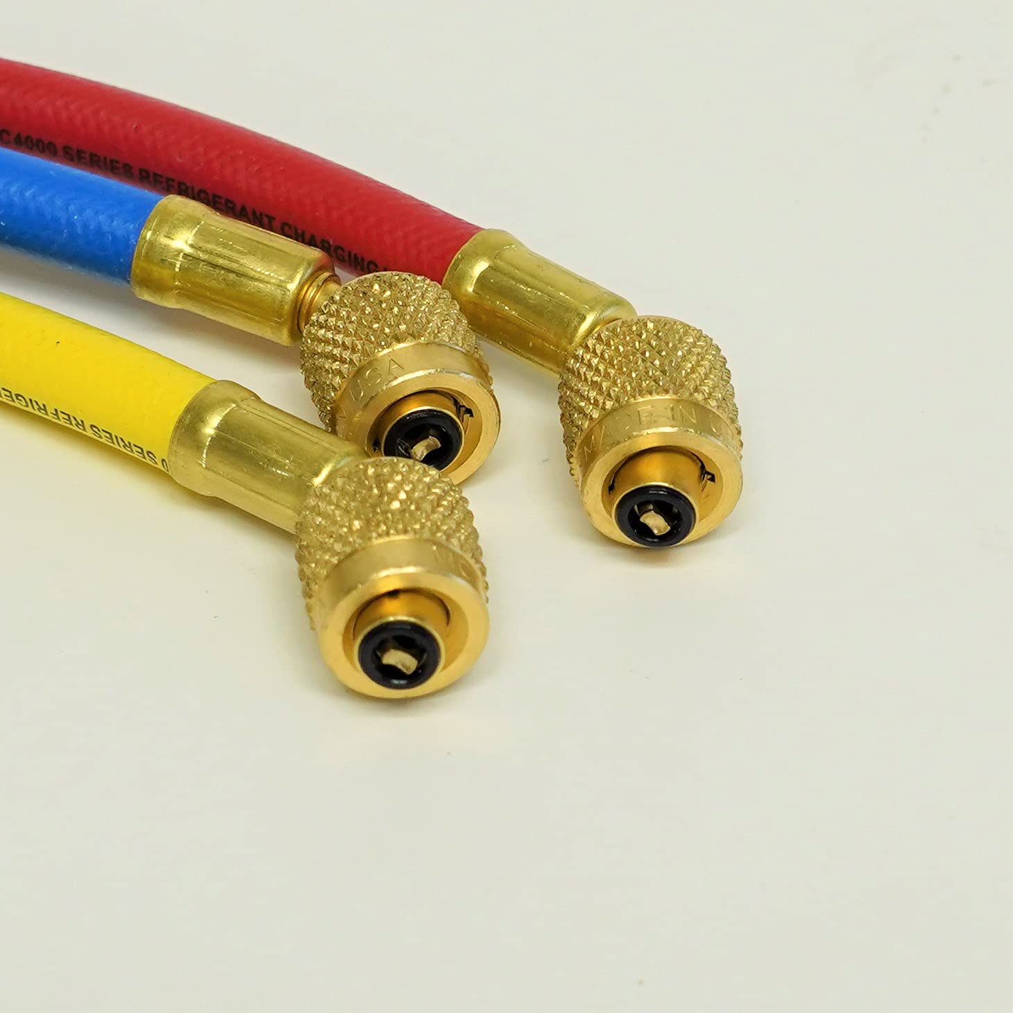Mastercool 93561 3 Way Charging Manifold with Standard 60" RYB Hoses for R600a, R290, R134a