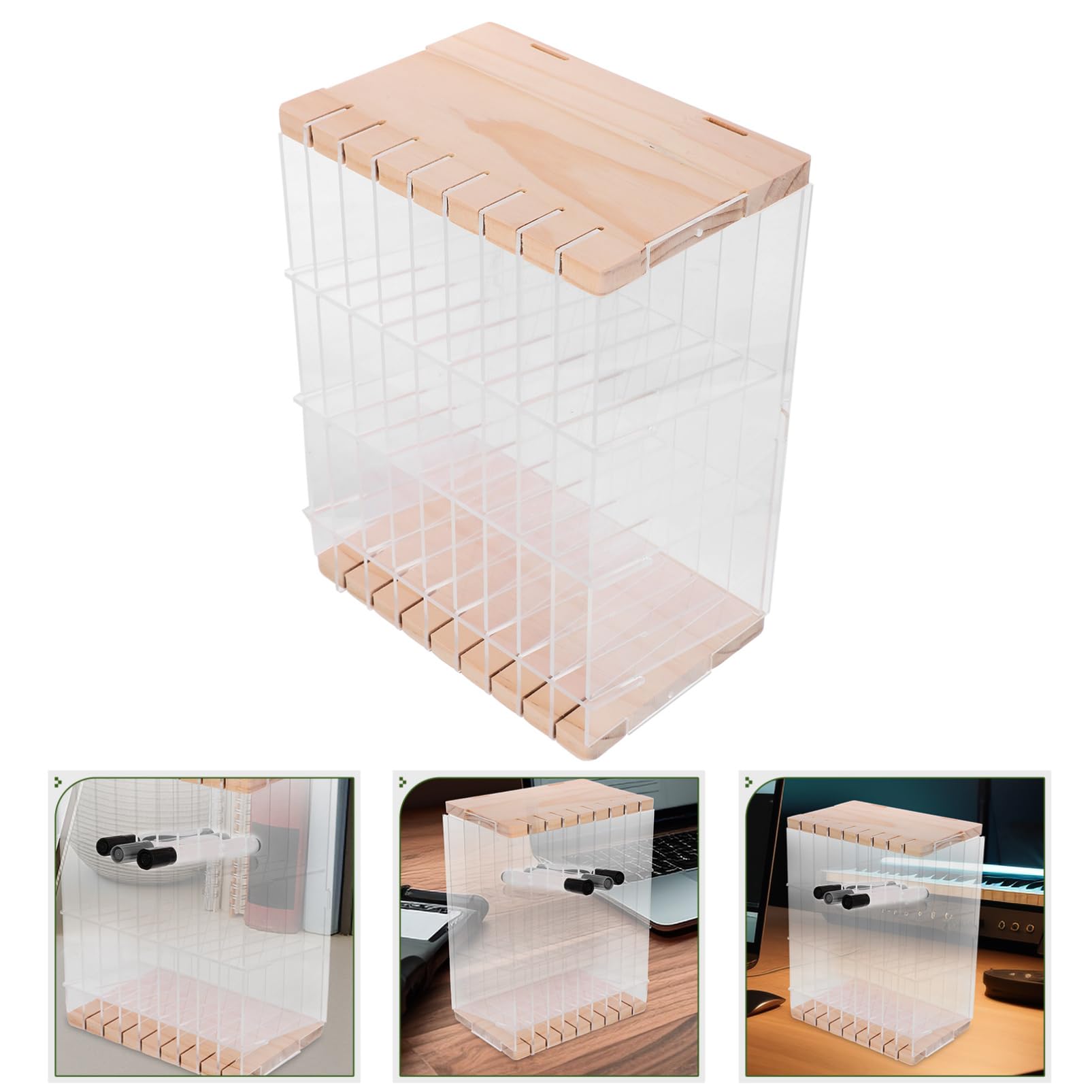 NUOBESTY Support De Rangement Moderne Pour Stylos Mark Organiseur De Bureau Organiseur De Papeterie Polyvalent Support De Rangement Pour Papeterie