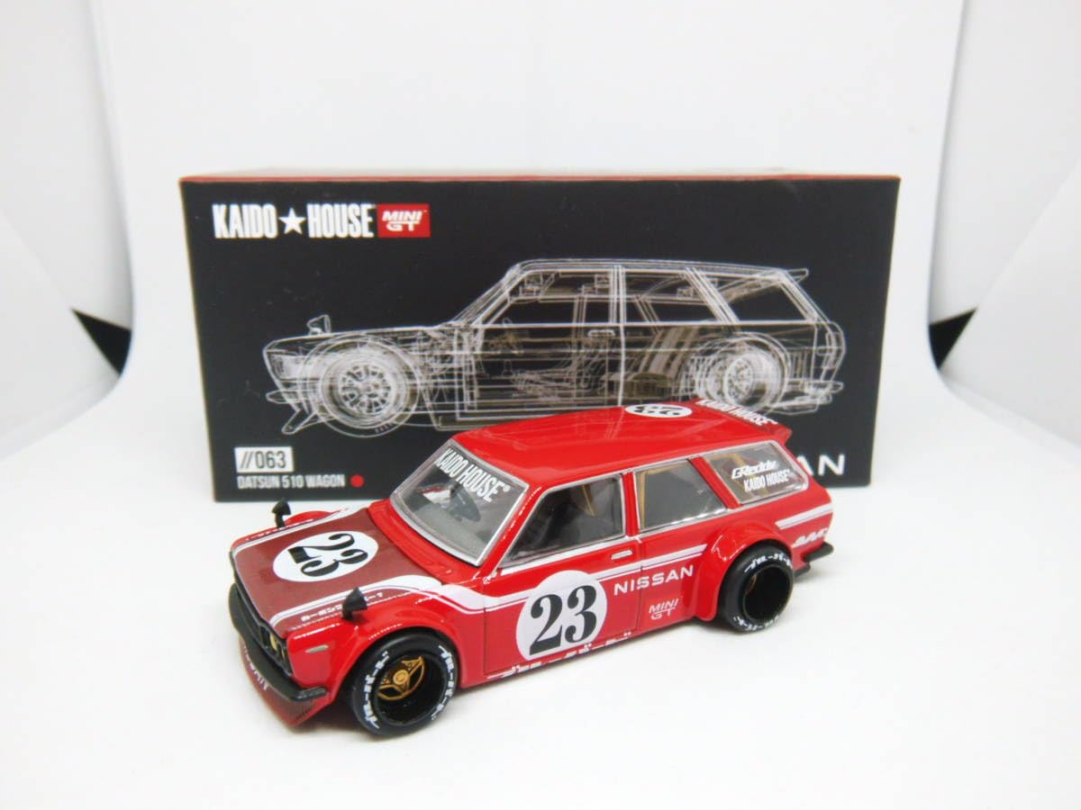 Amazon | KAIDOHOUSE MINI GT #063 DATSUN 510 WAGON V2 街道ハウス