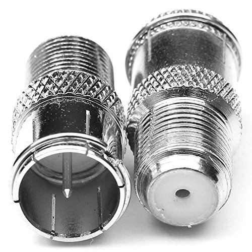 Cess F-Jack To F-Quick Push On Plug - F Type Male To F Type Female Tv Adapter (2 Pack) #TOP1