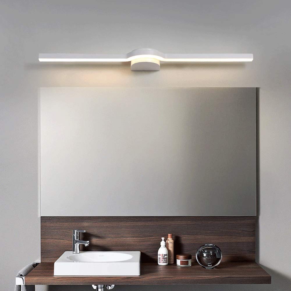 Luz Frontal de Espejo LED de 9 W, lámpara de Espejo de Maquillaje, lámpara de Pared de Montaje Empotrado para baño, Aplique de Pared de Metal, Accesorio de iluminación para vestidor de baño, cálido