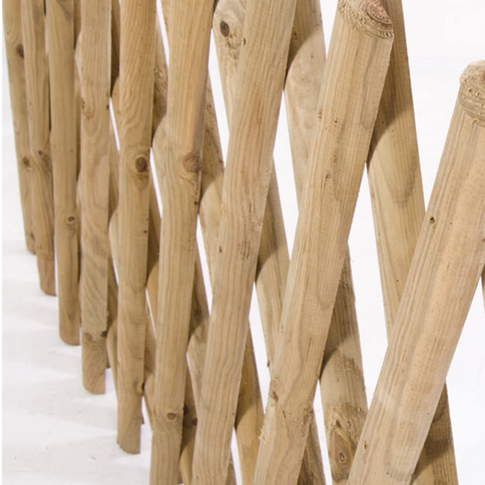 VERDELOOK Recinzione Estensibile in Legno 250x100 cm, Anche per Decorazione e arredo Giardino