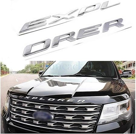 Amazon Explorer ボンネット文字エンブレム 3dフロントフードエンブレム 車ヘッドカバー 英語文字ロゴ 11 エクスプローラー対応 光沢シルバー エンブレム 車 バイク Amazon Explorer ボンネット文字エンブレム 3dフロントフードエンブレム 車ヘッドカバー 英語文字ロゴ 11 エクスプローラー対応 光沢シルバー エンブレム 車 バイク