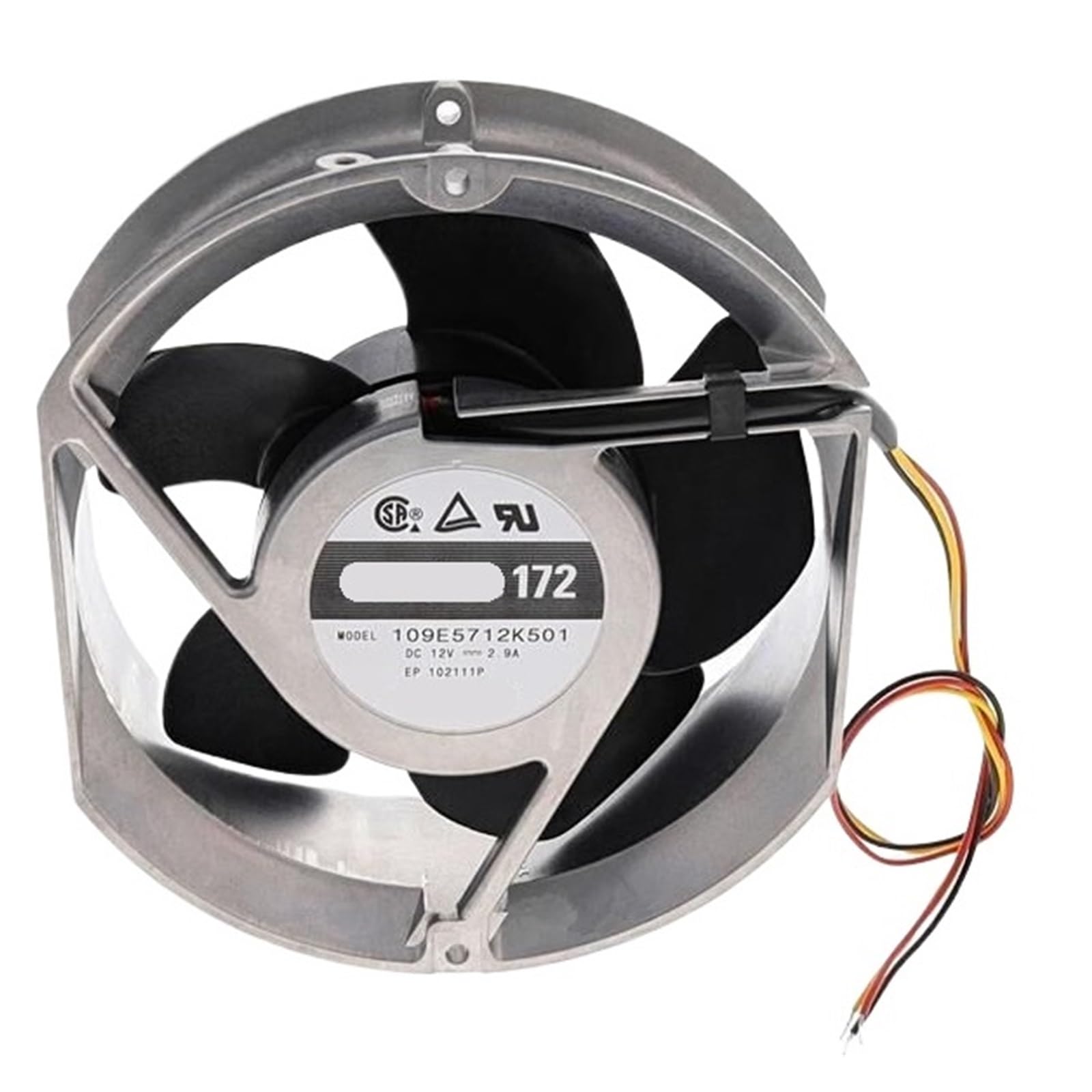 ZBWZXBDJ 109E5712K501 12VDC FAN 172X150X51mm 34.8W 3wire 4100RPM
