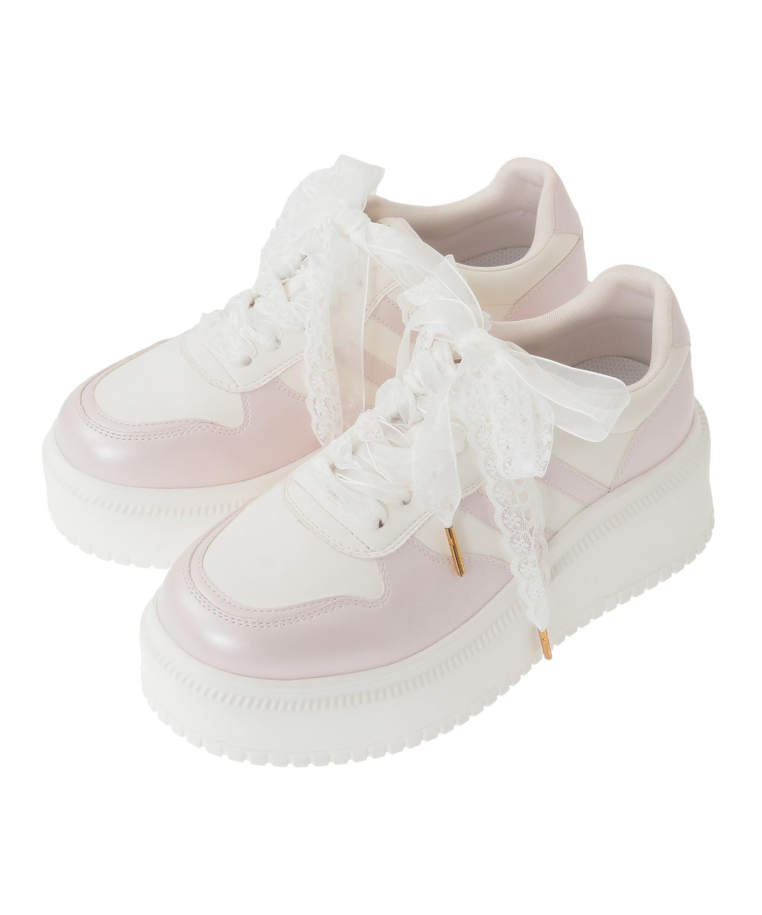 Amazon | Maison de FLEUR(メゾン ド フルール) レースリボン厚底