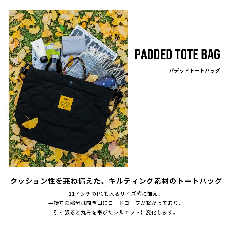 Amazon.co.jp: [キウ] パデッド トートバッグ TOTE BAG はっ水 撥水