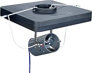 Scott Aerator Floating De-Icer for Lakes & Ponds | 1/2 Horse Power 115V Stainless Steel | 35 ft. Electric Corded Cable Included | Made in USA