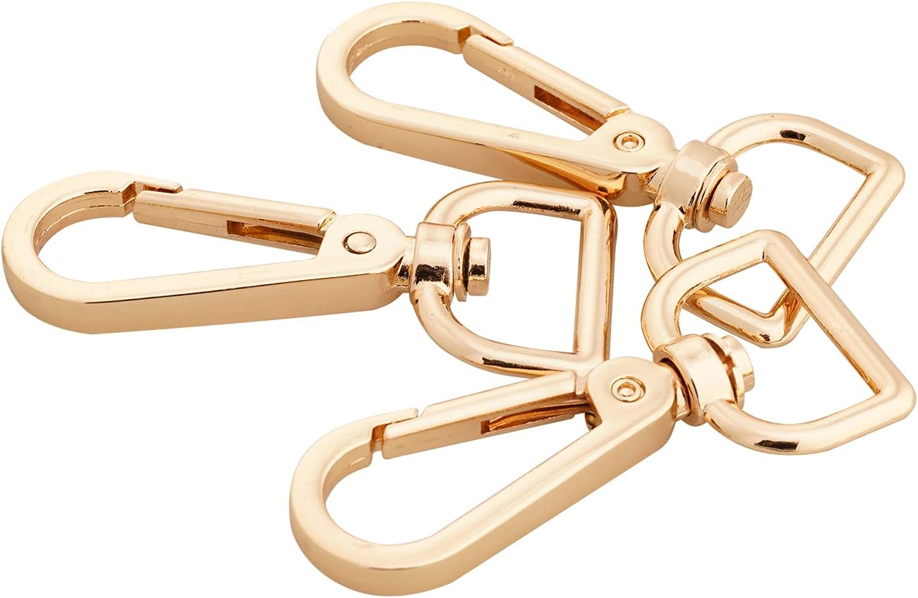 Metal D Ring Swivel Lobster Clasps,Push Gate Snap Hook