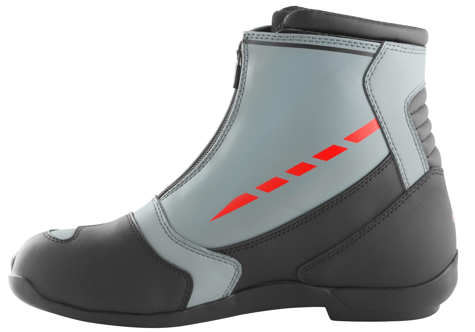 Bogotto Lap Scarpe Moto da Uomo, Grigio/Rosso, 41