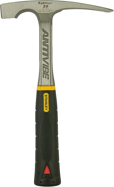 Stanley 1-54-022 FatMax AntiVibe Brick Hammer, 20 oz