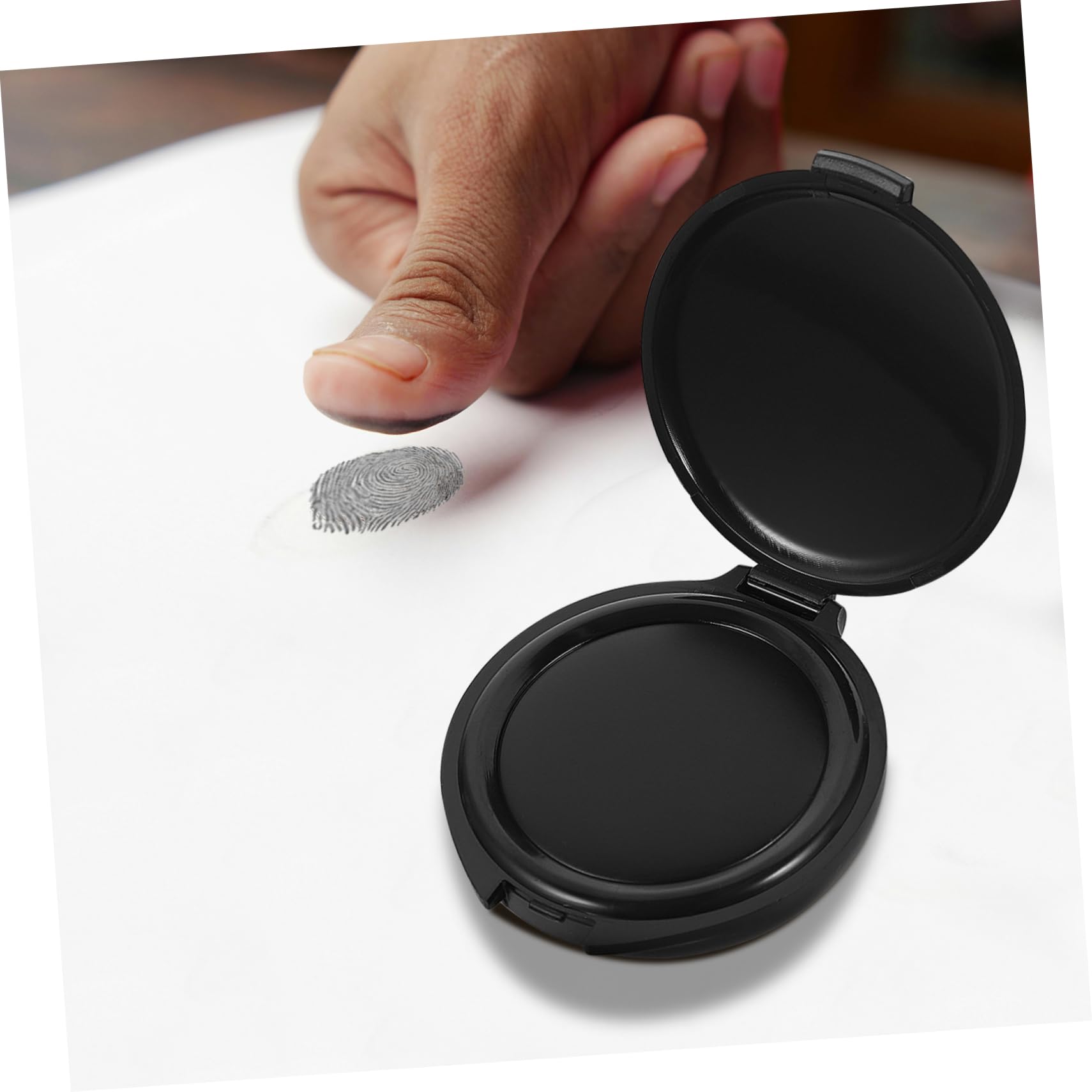 5 Piezas Portátil Almohadilla De Tinta Para Huellas Dactilares Almohadilla De Sello De Huellas Dactilares Almohadilla De Tinta Lavable Almohadilla De Sello Financiero Mini