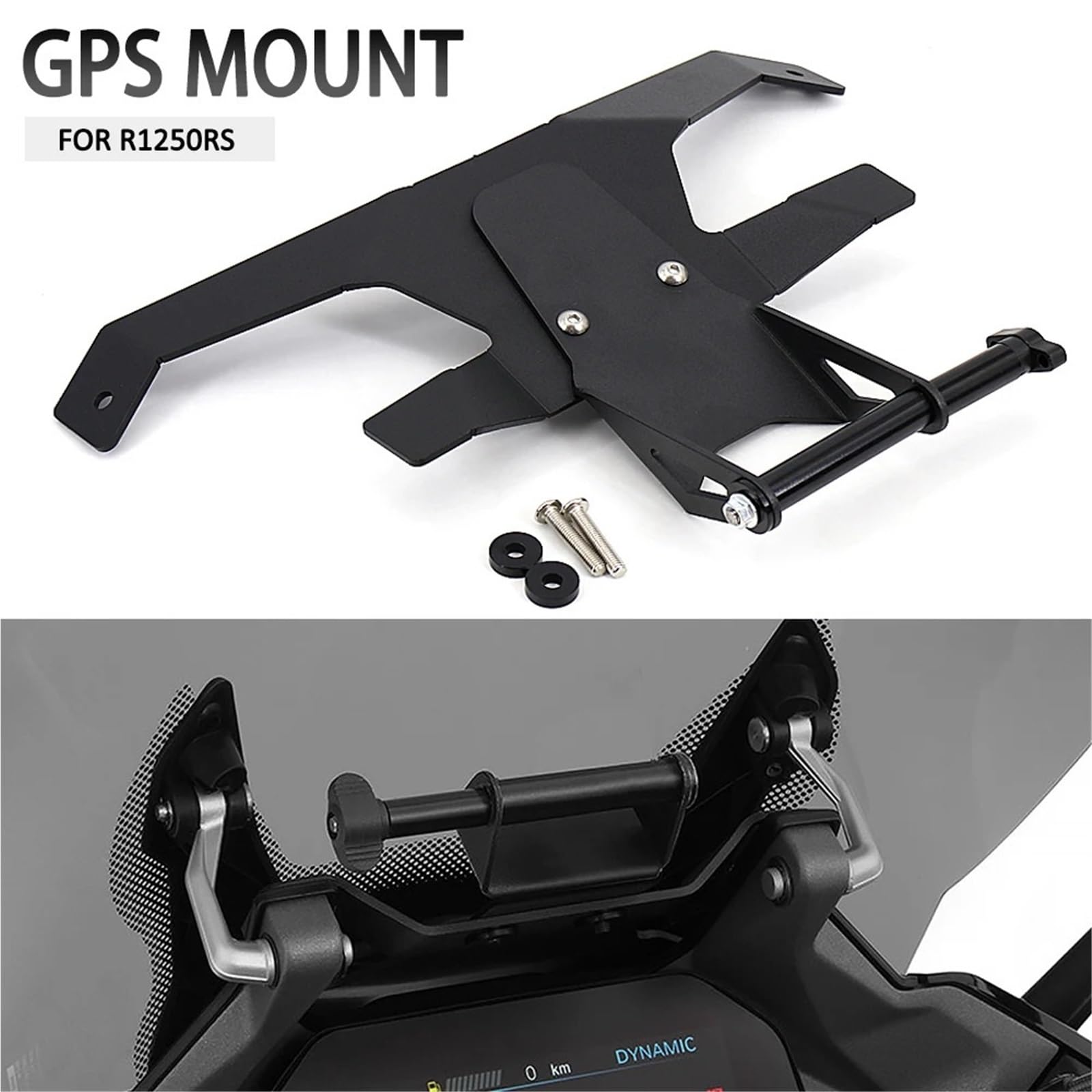 MKBHD Stojak na telefon do B//M//W R1250RS R 1250 RS R1250rs, obsługa nawigacji GPS/smartfona motocyklowego, uchwyt na telefon komórkowy 2021(White)