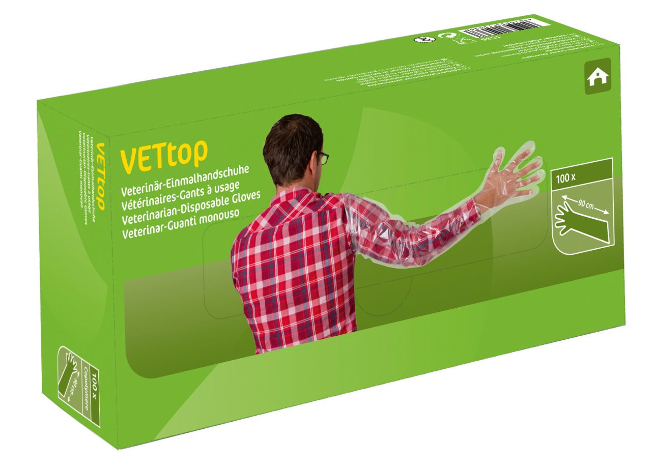 Kerbl 1536 Lot de 200 gants jetables vétérinaires