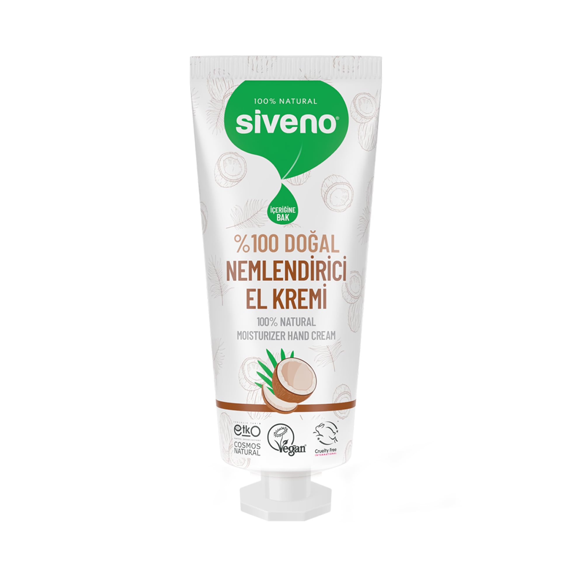 Siveno%100 Doğal El ve Vücut Kremi Hindistan Cevizi Avokado Yoğun Nemlendirici Onarıcı Vegan 30 ml