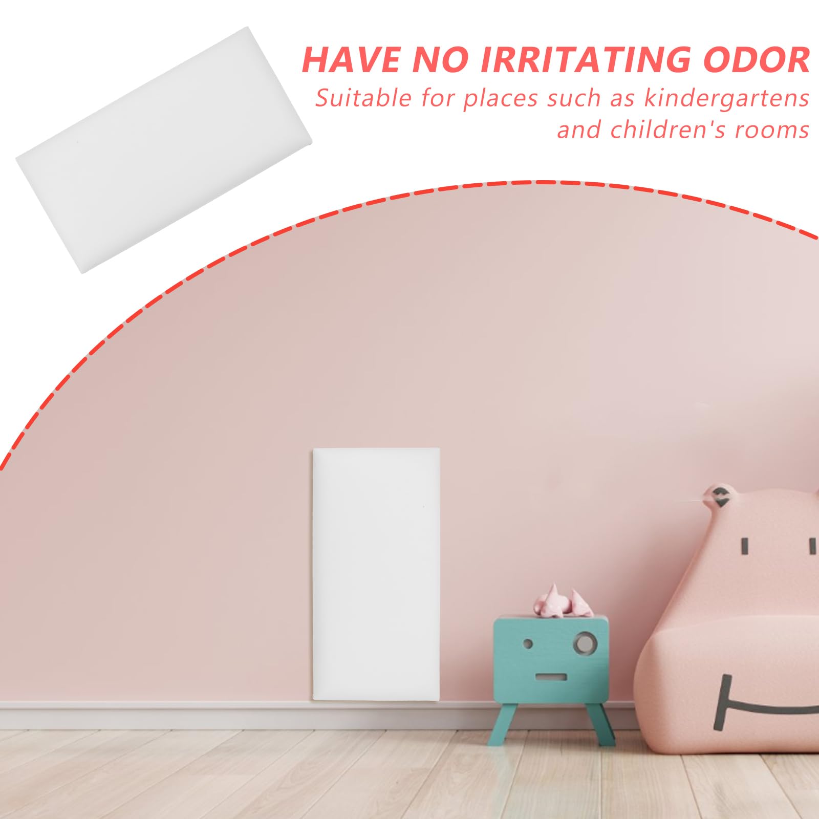 BESTonZON Pannelli Parete Imbottiti Anticollisione 15.75X7.87X5.91In Adesivi Muro Morbidi Per Cameretta Bambini Protezione Angoli Sicurezza Asilo Nido Decorazione Murale Funzionale