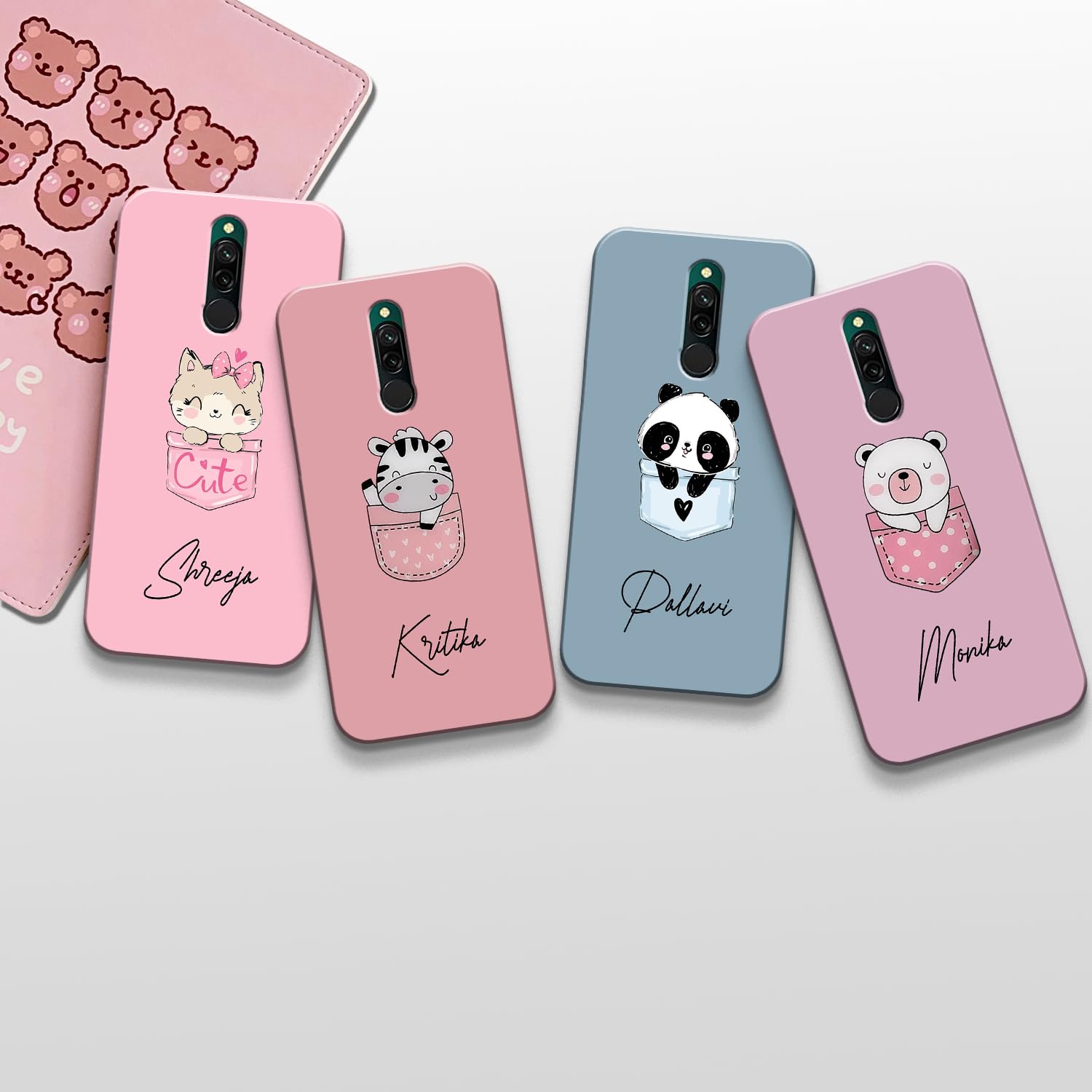 COLORflow Back Cover case Compatible with REDMI 8 | Cute Pocket Cartoon Customized Back Cover Compatible with REDMI 8 (B0CVTZ6JHT) Amazon Price History, Amazon Price Tracker