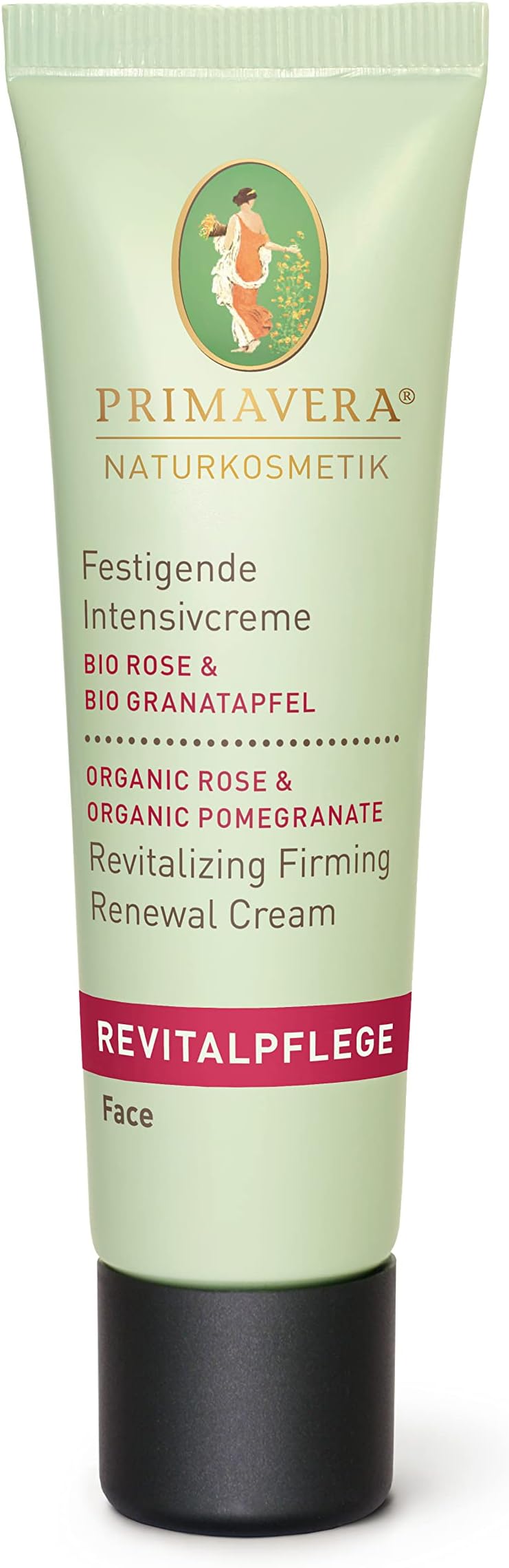PRIMAVERA Revitalizing Intensive Cream Rose Pomegranate 30 ml Natural Cosmetics Nourishing and Firming for Mature Skin Vegan
