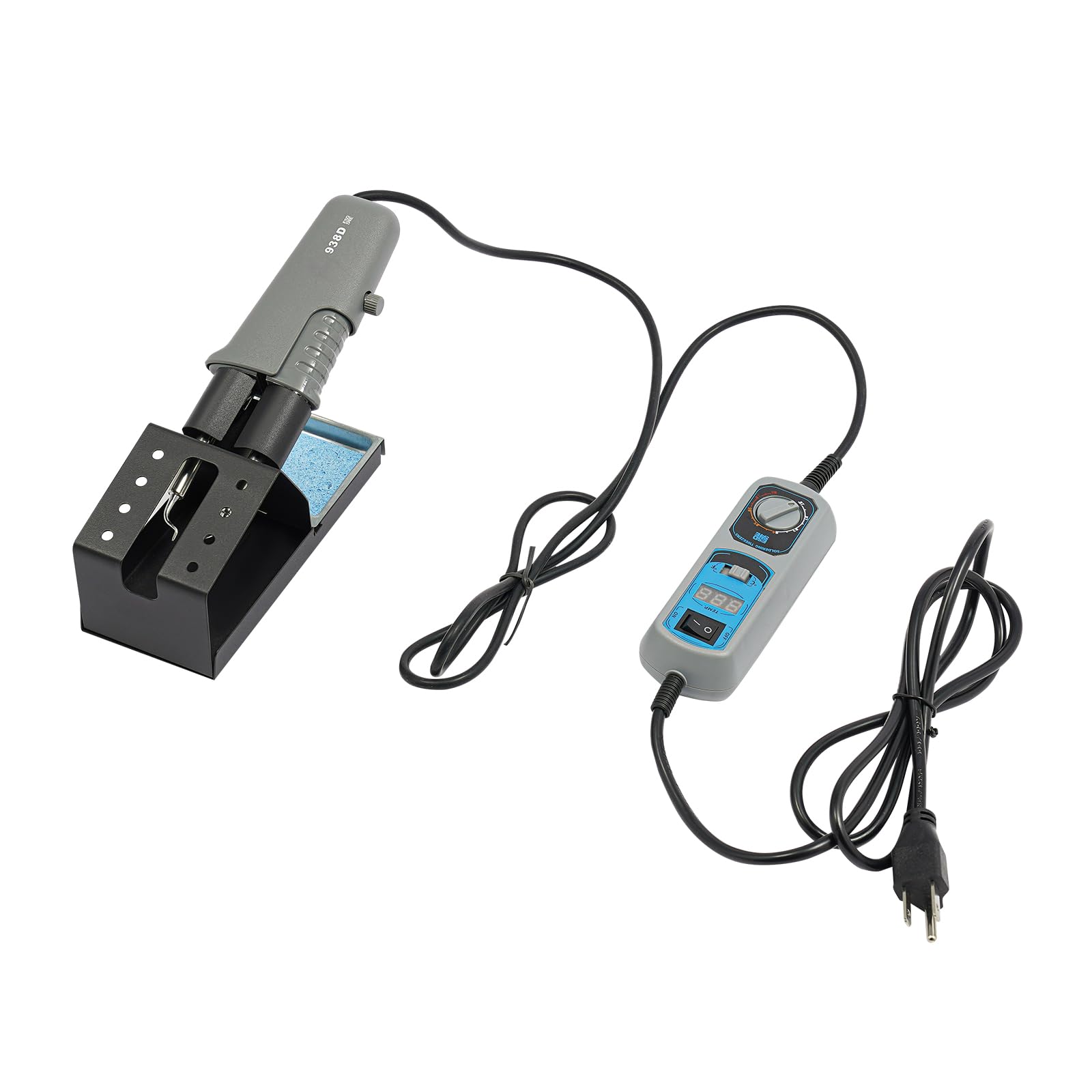 Portable Hot Tweezers Mini Welding Station, 240W Small Solder Kit, LED Temperature Digital Display Soldering Iron Kit Tweezers Soldering Iron Station Kit for Component Welding