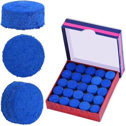 Miniatura 7 de Puntas de taco de billar de cuero atornilladas para taco de billar para 0.354 in, 0.512 in, 0.394 in, juego de 50 (0.512 in)