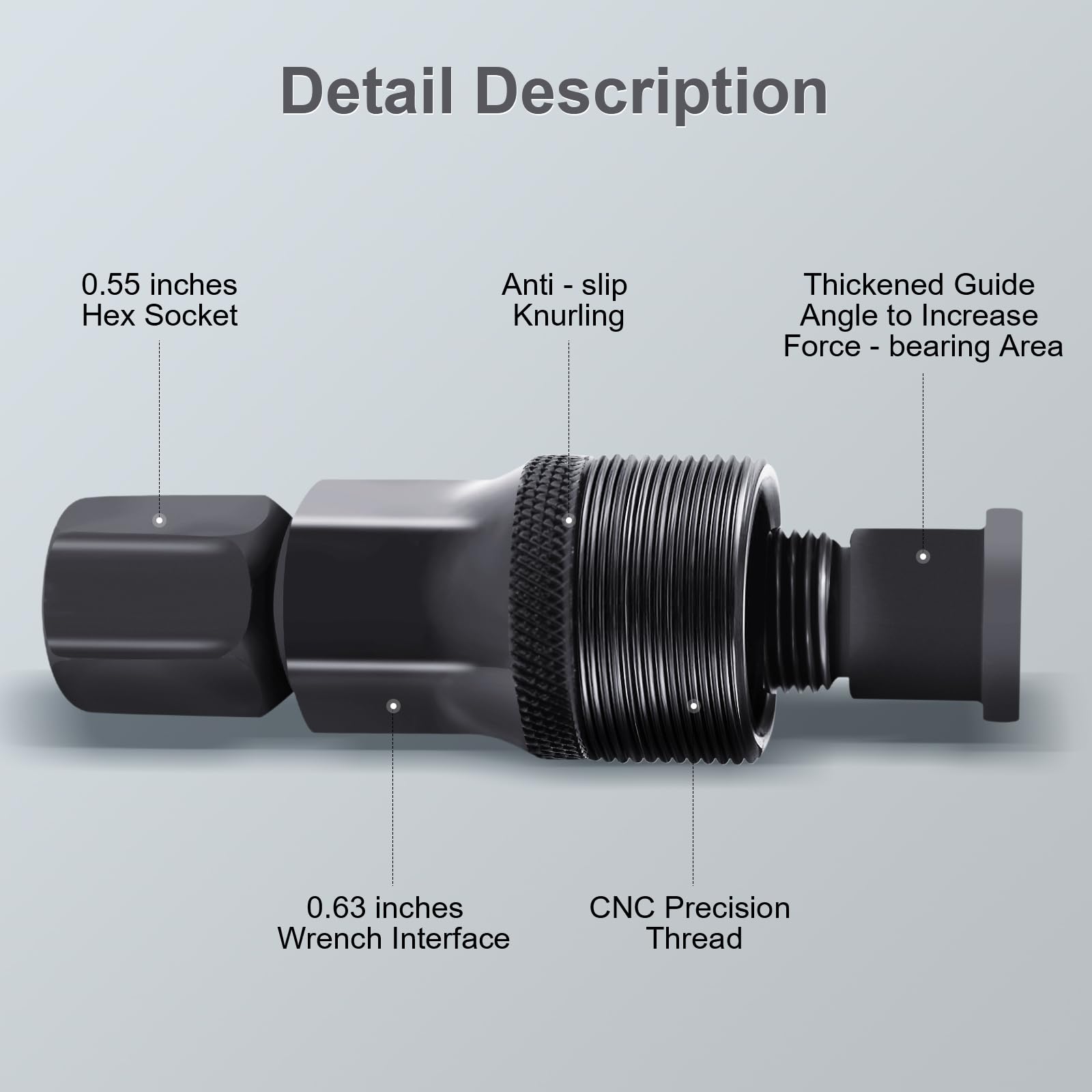 Crank Puller, Bike Crank Removal Tool, Crank Puller Bike Tool for Square Taper and Splined Cranks,Bike Crankset Arm Removal Tool for Maintenance, Repair, Cycling Power Bottom Bracket Tool