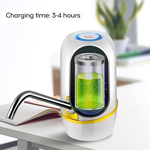 Miniatura 3 de Bomba para botella de 5 galones, dispensador de agua automático de carga USB, bomba eléctrica portátil para jarra de agua potable