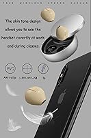 Vista 6 de Invisible Earbuds Small Mini Wireless Bluetooth Earpiece Phone Discreet Earbud for Music, Home, Work