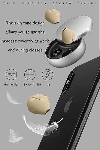 Miniatura 6 de Invisible Earbuds Small Mini Wireless Bluetooth Earpiece Phone Discreet Earbud for Music, Home, Work