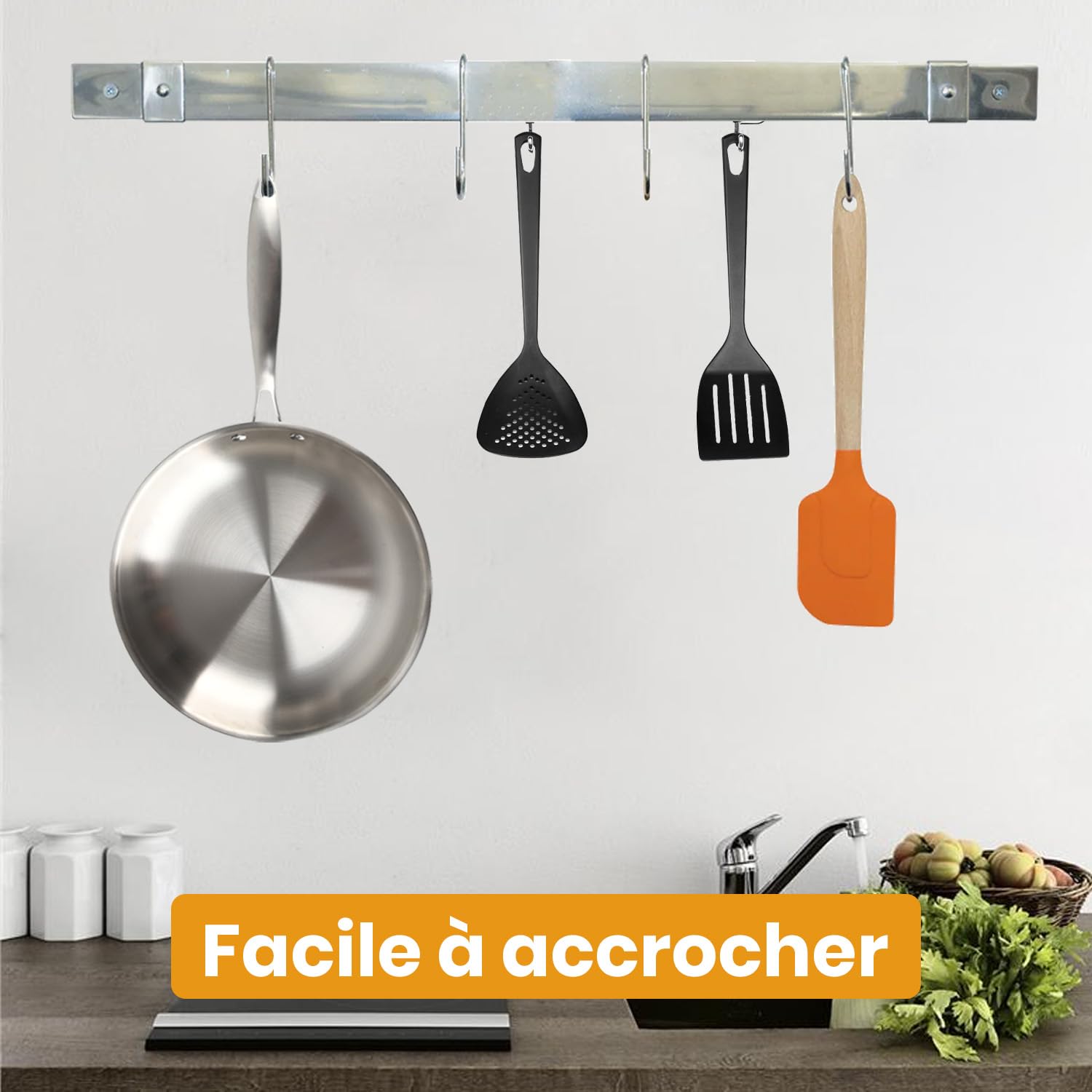 Poele Inox 28cm 18/10 Induction 3 Couches Acier Inoxydable Compatible Tous Feux Gaz Electrique Vitroceramique