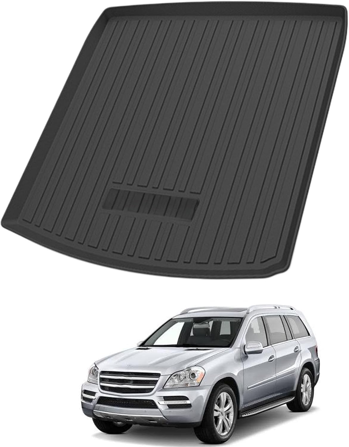 PLAKDFUU Bootmat for Benz GL 7-seater 2008-2012 easyclean protector