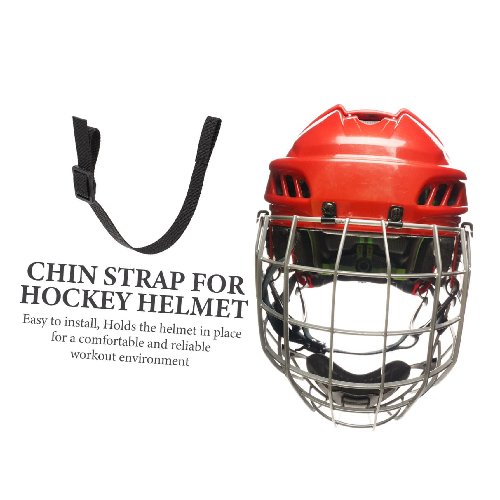 Correa de Barbilla para Casco de Hockey Accesorio Reemplazable y Portátil para