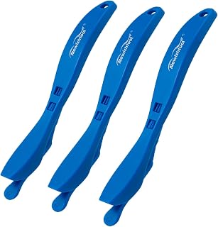 NEWISHTOOL Blue Wrapping Paper Cutter, 3 Pack Wrap Paper Cutting Tool, Safty Back Slitter Cut Knife for Craft Paper,Vinyl Wrap, Carbon Fiber Film, Glass Tint Film Straight Cut Tool