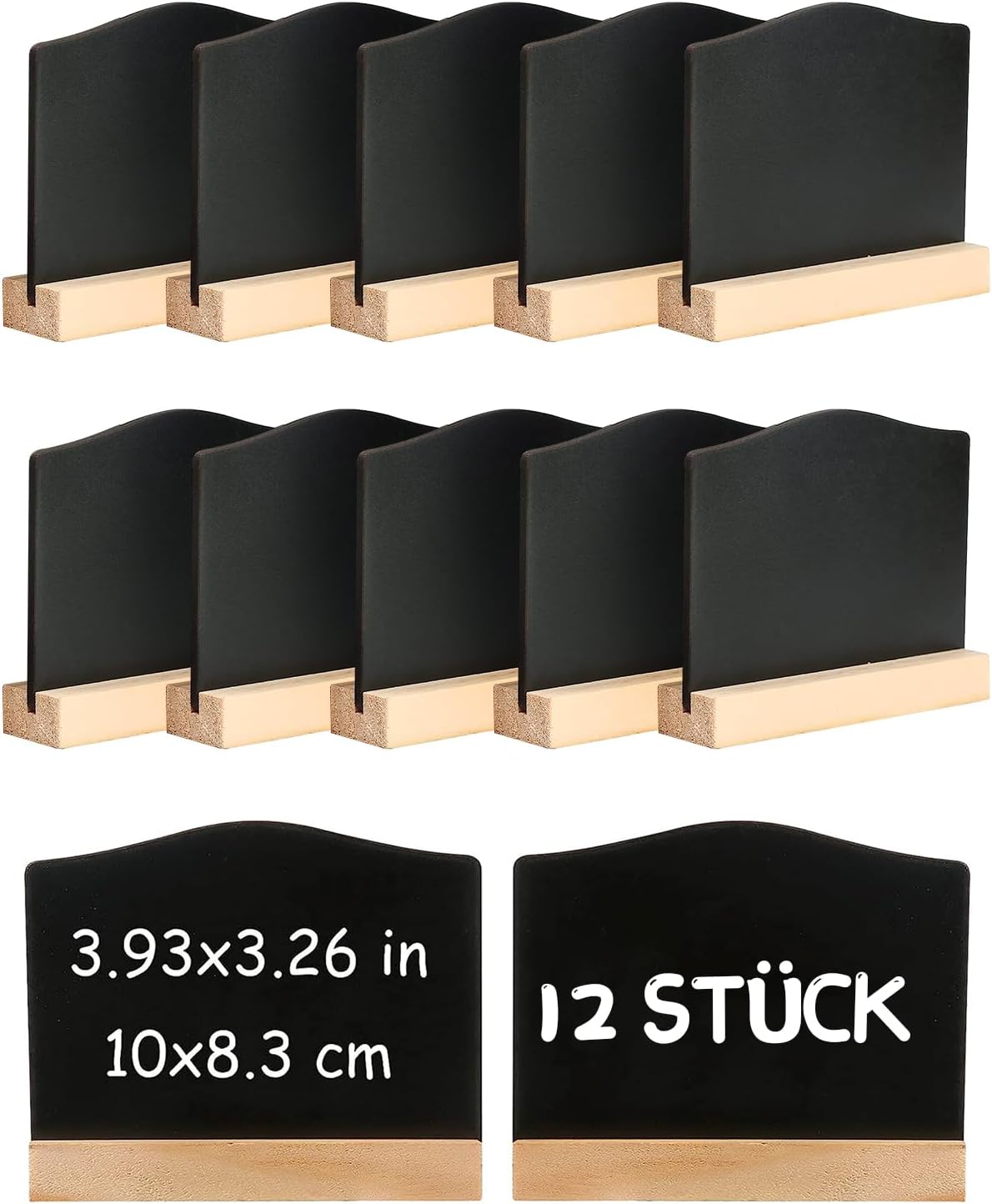 HOMEJOY 12 Pièces Mini Tableaux Noirs Réutilisables Mini Tableau à Craie Mini Tableau de Message HOMEJOY 12 Pièces Mini Tableaux Noirs Réutilisables Mini Tableau à Craie Mini Tableau de Message