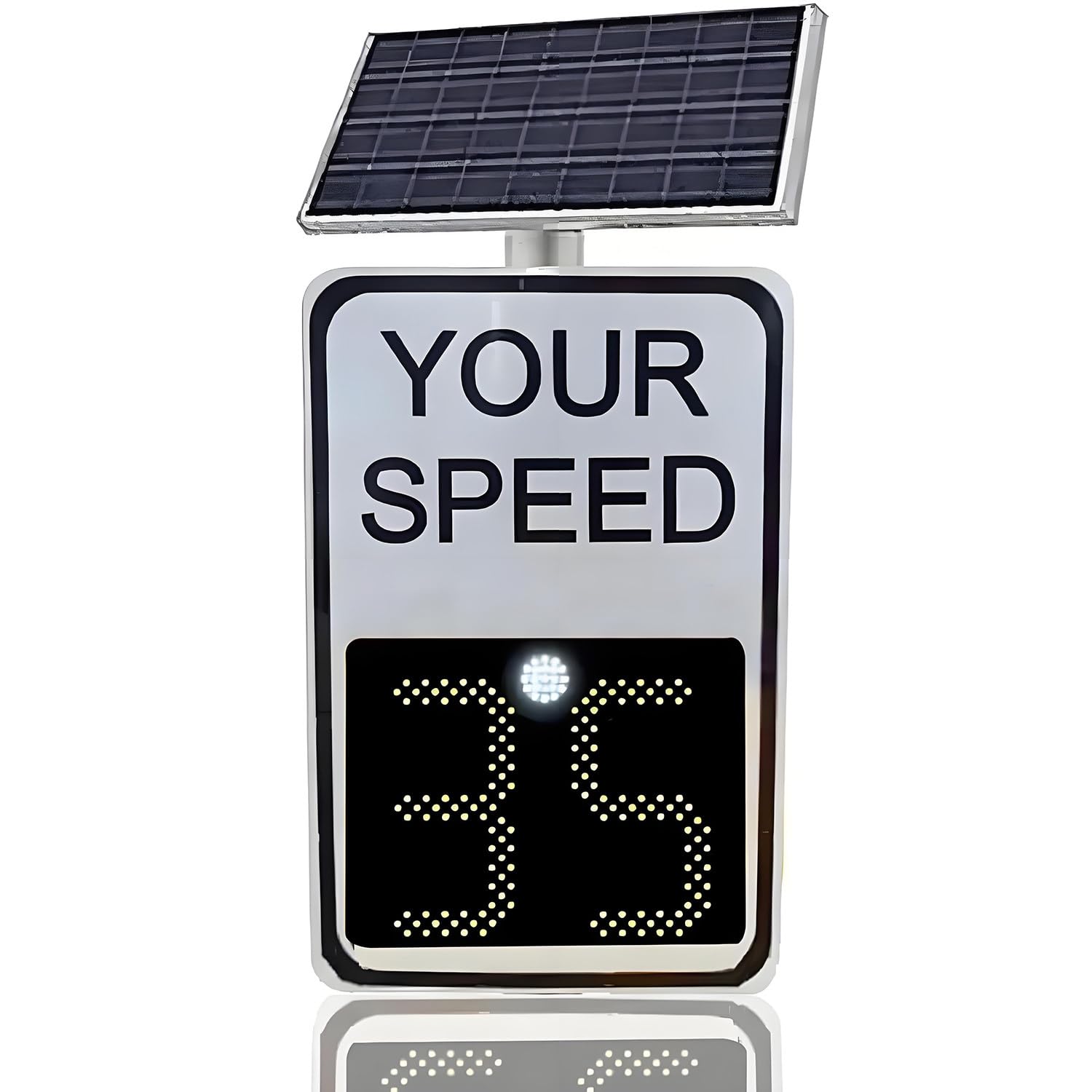 Señal solar de límite de velocidad con control remoto, pantalla LED, alerta automática roja/verde para detección de exceso de velocidad, señal de retroalimentación de velocidad alimentada por energía