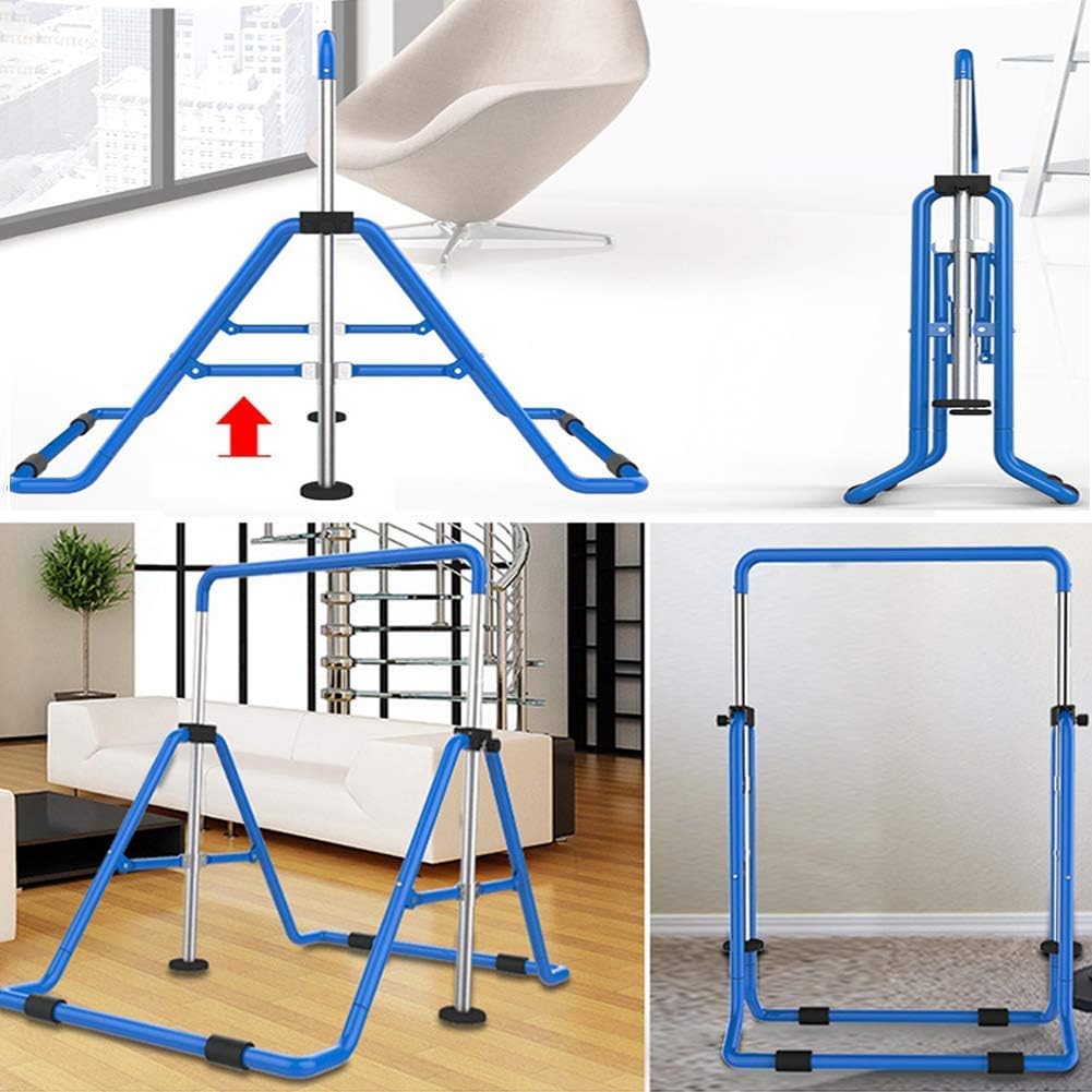 Gymnastics Bar Expandable Gymnastics Horizontal Bar Junior Training Bar Adjustable Home Sports Training Equipment High Bar for Kids,RedG