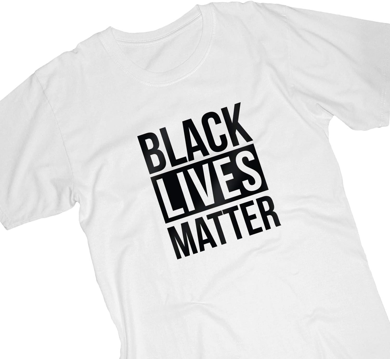 Heat Transfer Vinyl - Black Lives Matter - 9.5" x 8" - Iron On HTV Decoration Sticker for T-Shirts Sweatshirts Tank Tops Tote Bags DIY Projects (Black, 5 Pack)