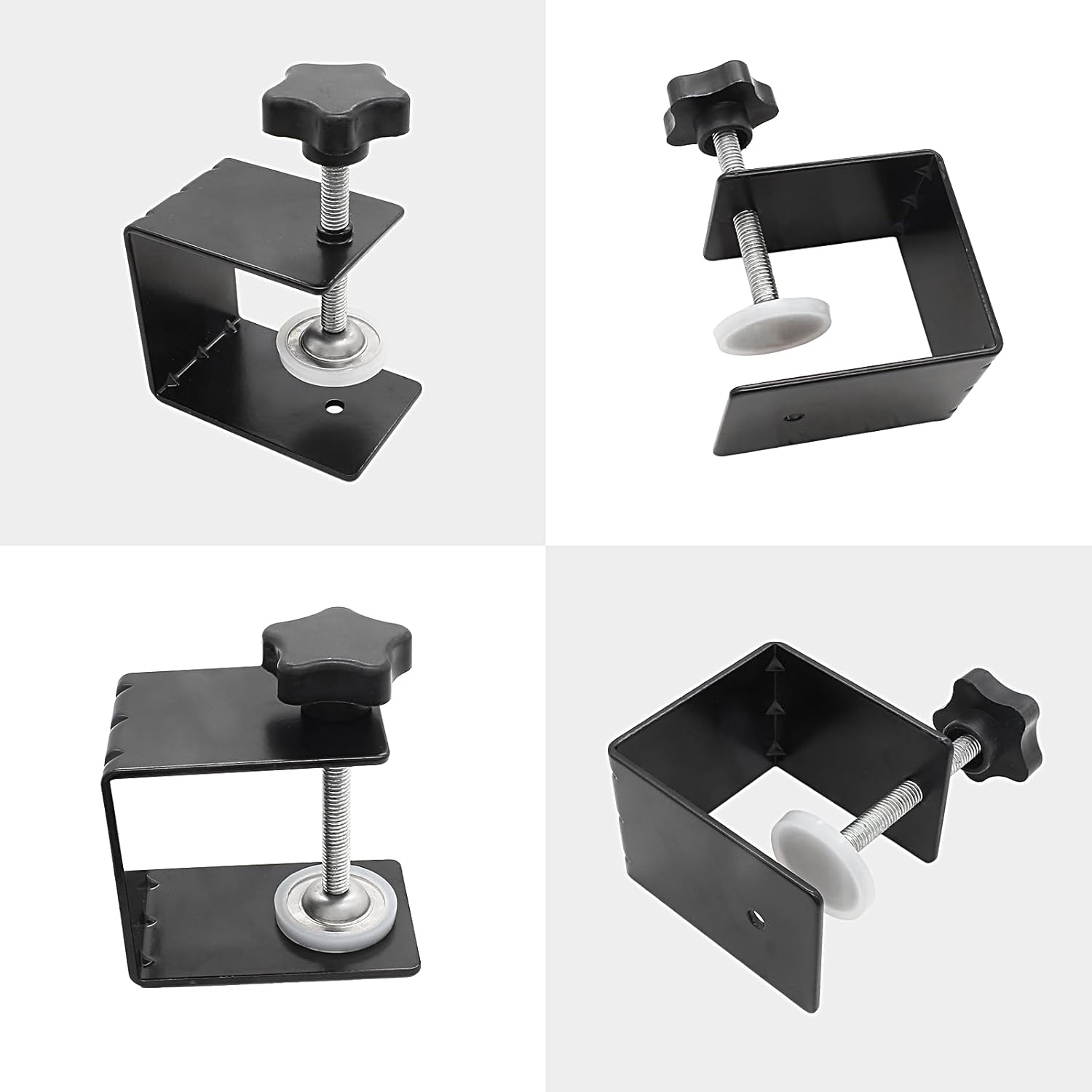 Hordion 2Pcs Drawer Installation Clamps, Steel C Clamp Jig Hardware Tools Universal, Adjustable Cabinet Installation Clamps Heavy Duty, Cabinet Drawer Fixing Clip for Cabinet, Tables, Desk Mount