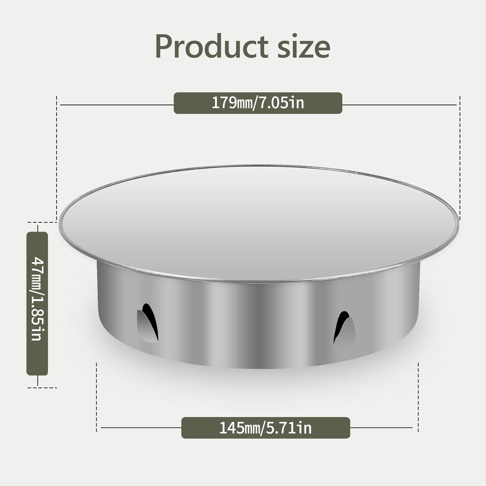 Coperchio Foro Camino Ø100 Mm HOMURY - Acciaio Inox Per Tubi Stufa - Foto 12