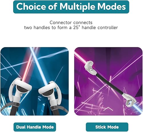 Miniatura 5 de OKAYCAT Beat Saber Handles Extension Grips for OculusMeta Quest 2 3 in 1 Upgraded Simple Install Fixed Clasp Protect Controller Grips with