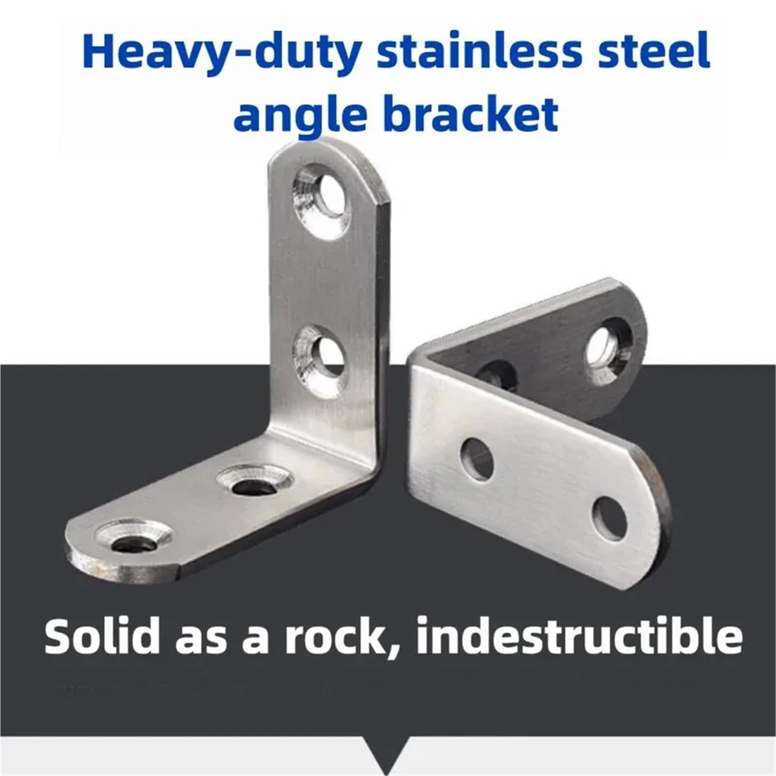Staffe A L In Acciaio Inossidabile Da 10 Pezzi - Staffa Angolare Ad Angolo Retto for Scaffali, Mobili In Legno, Sedia, Cassetto Con Viti
