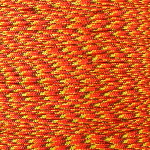 PARACORD PLANET 10, 25, 50, and 100 Foot Hanks of 425 Paracord (3mm), Made of 100% Nylon for Tactical Crafting, Survival