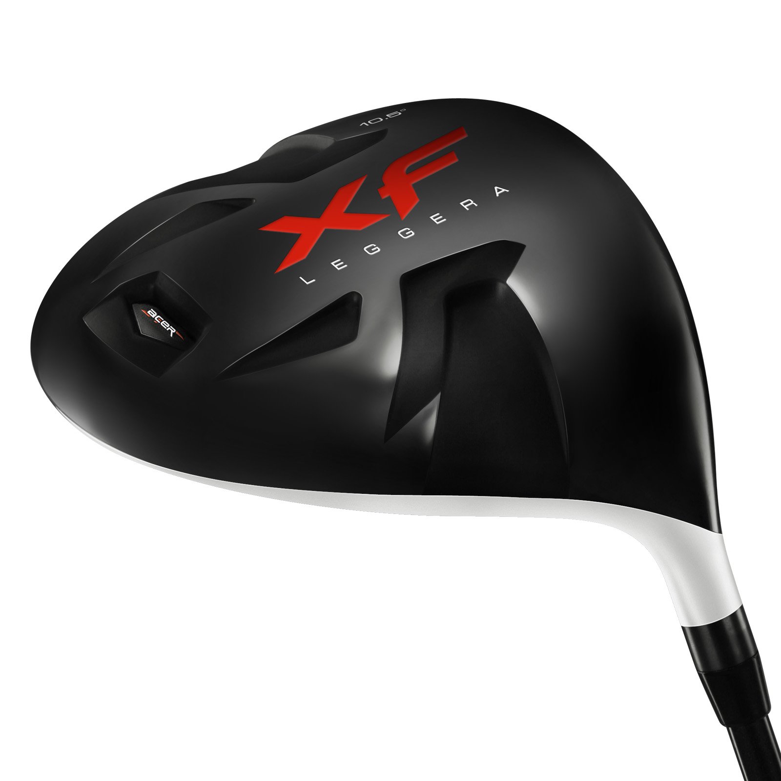 XF Leggera Driver 12 Grados Loft Caballeros Grafito Senior Flex Mano Derecha Con Eje de Velocidad Acer Negro y Agarre Karma Negro/Blanco