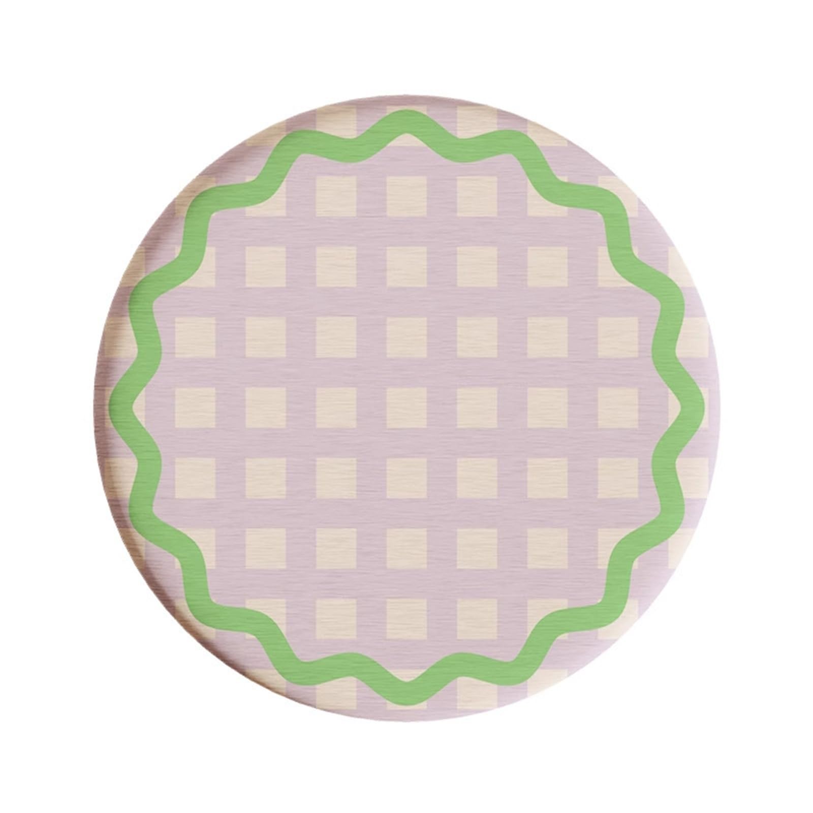 Coaster 1pc Round Heat Resistant Mat Drink Cup Coasters Non Slip Thicken Table Placemat(Color5)