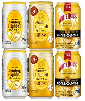 Amazon.co.jp: ハイボール3種類セット350ml 各2本ずつ計6本