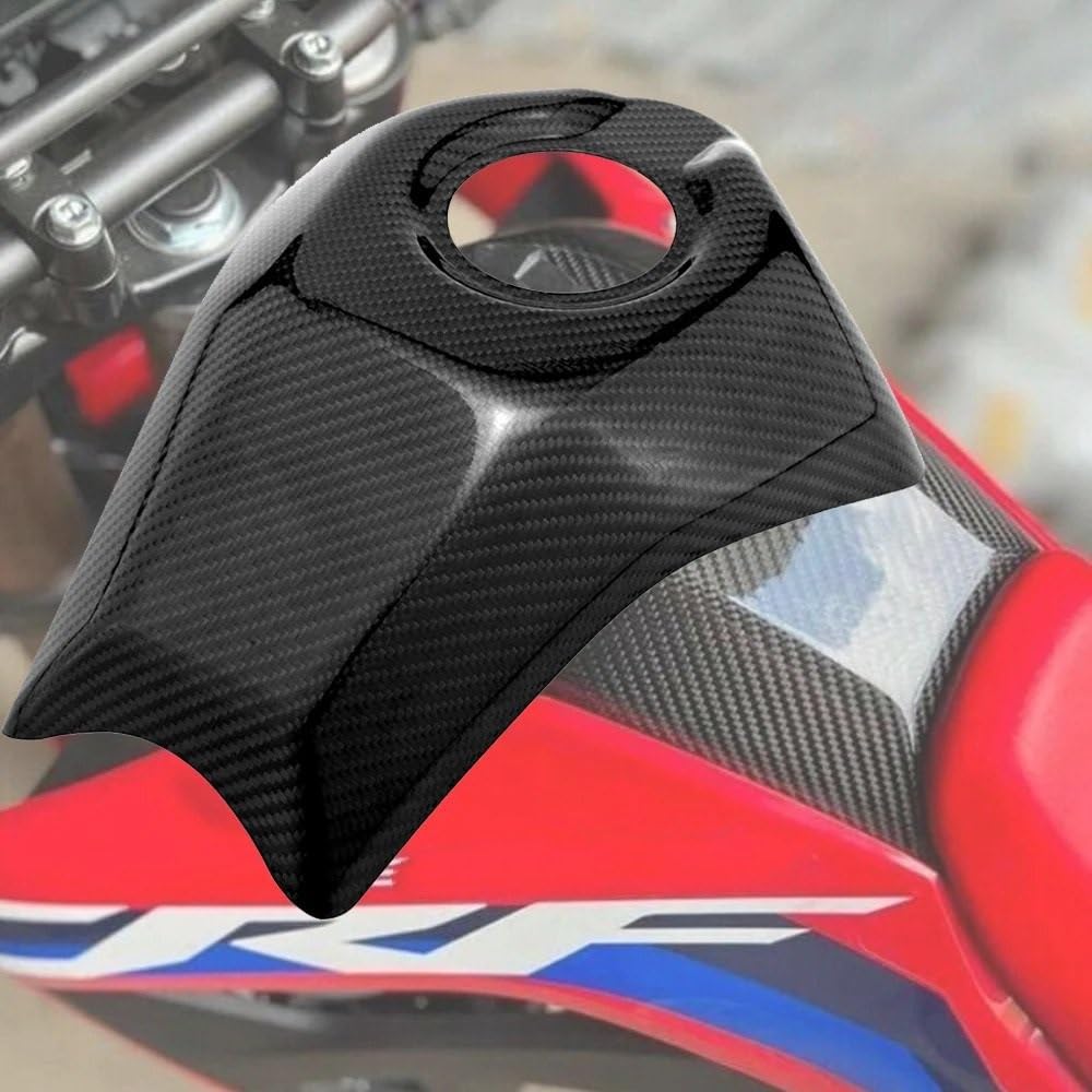 Płyta ochronna zbiornika Pasuje do CRF300L CRF 300LA ABS 2021-2024 pokrywa zbiornika paliwa gazowego z włókna węglowego chroń tarczę dekoracyjną tapicerkę Cowling