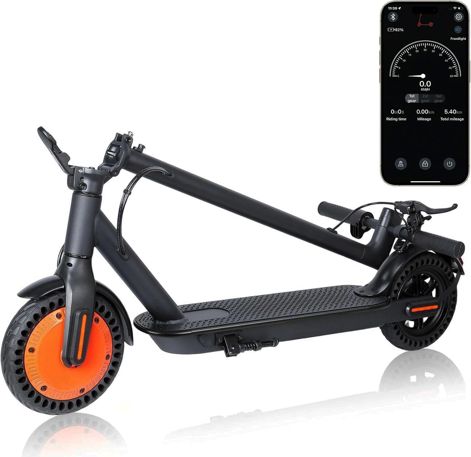 Foldable Electric Scooter for Adults Teens - 500W Motor 16 21 Miles Range 12 19 Mph Speed 8