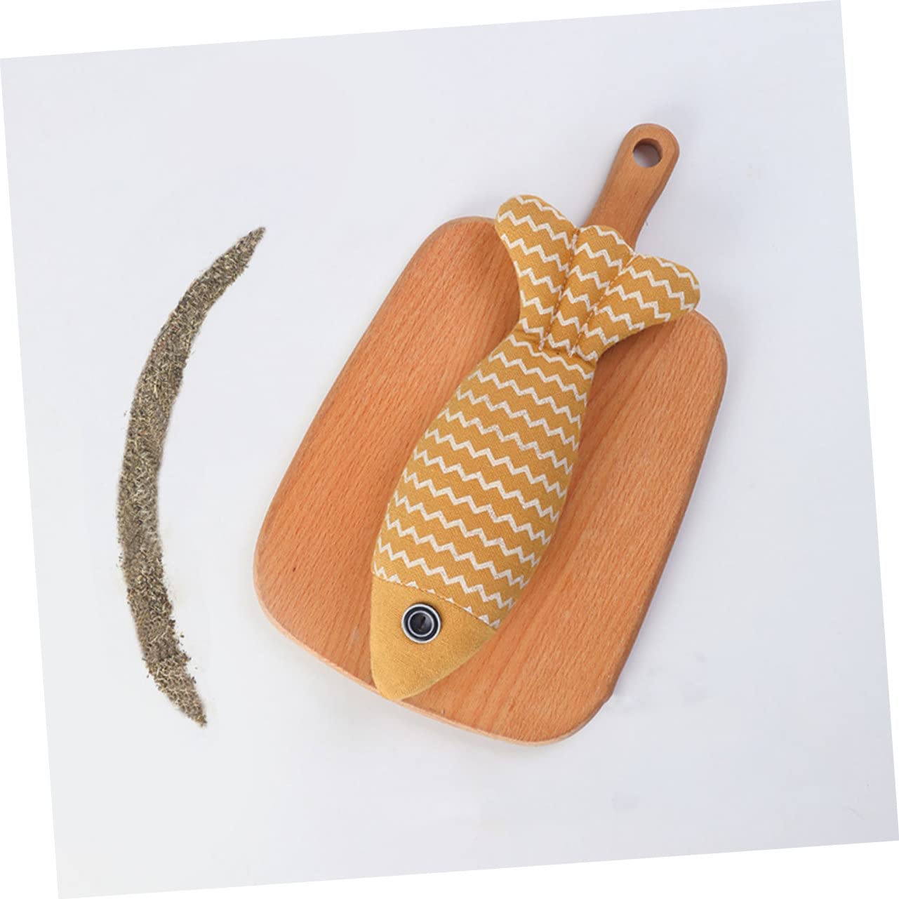 Kisangel 9piezas Juguetes para Gatos Hierba Gatera Juguetes De Molar para Mascotas Diseño De Pescadito para Estimulación y Diversión Interiores