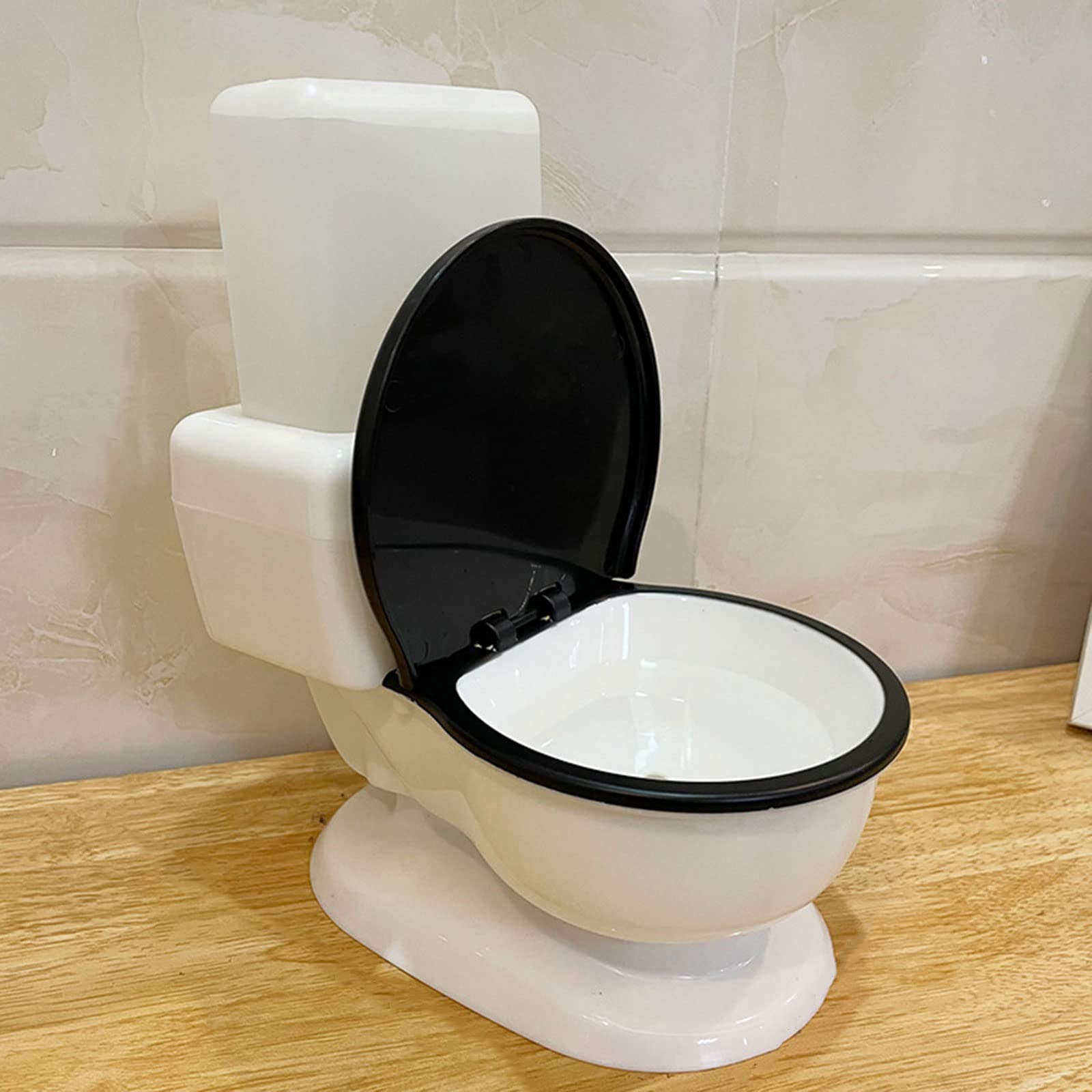 Fuente de Agua para Gatos Forma de Inodoro Divertida Bebedero automático para Mascotas Dispensador de Agua silencioso Alimentado por Gravedad 650 ml Sin Filtro para Gatos Bebedero Dispensador